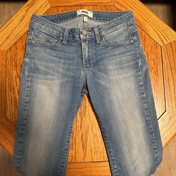 *PAIGE* Light Wash Denim Jeans Size 27 - Picture 2 of 7